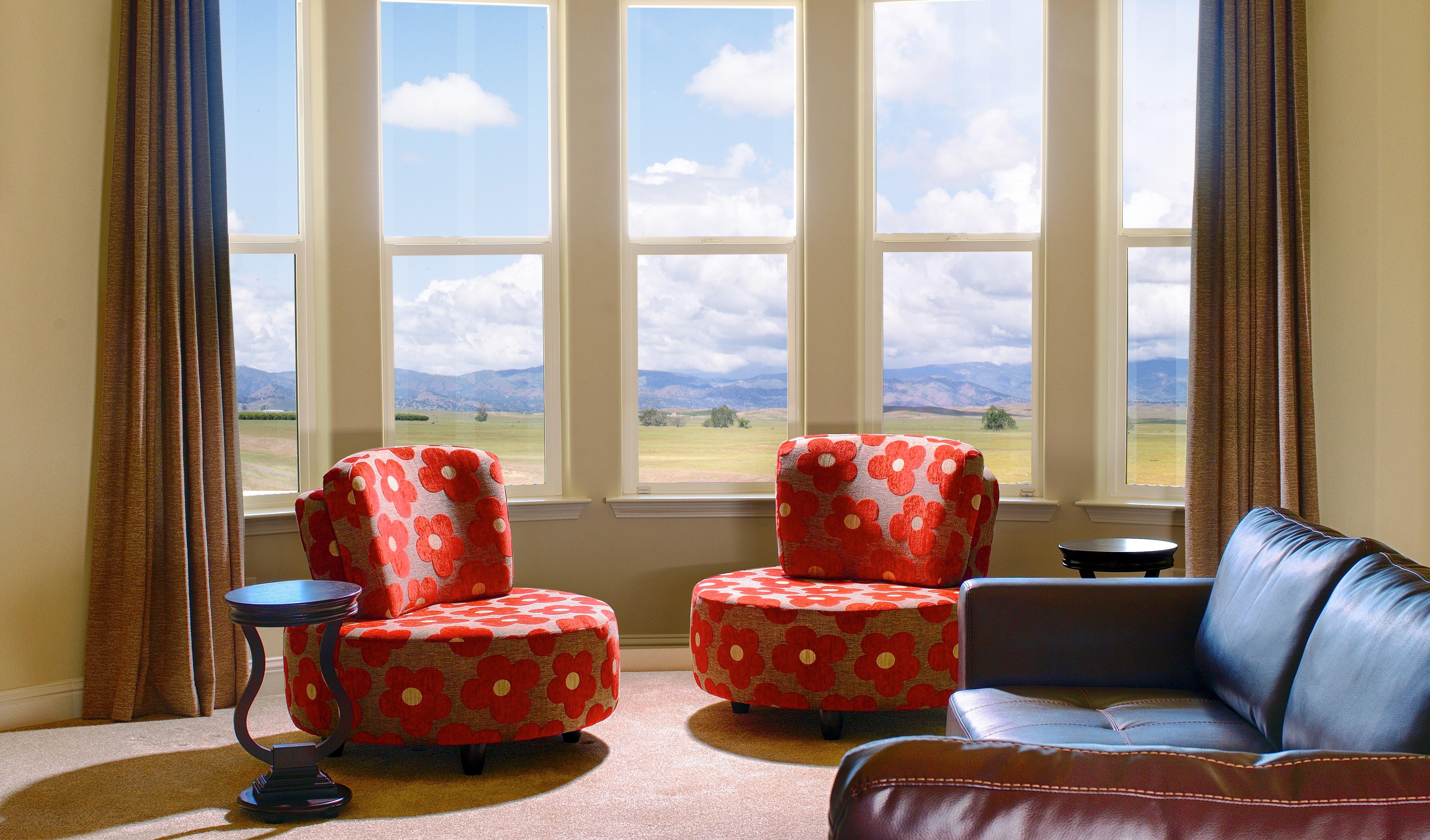 monte verde bay windows in living room