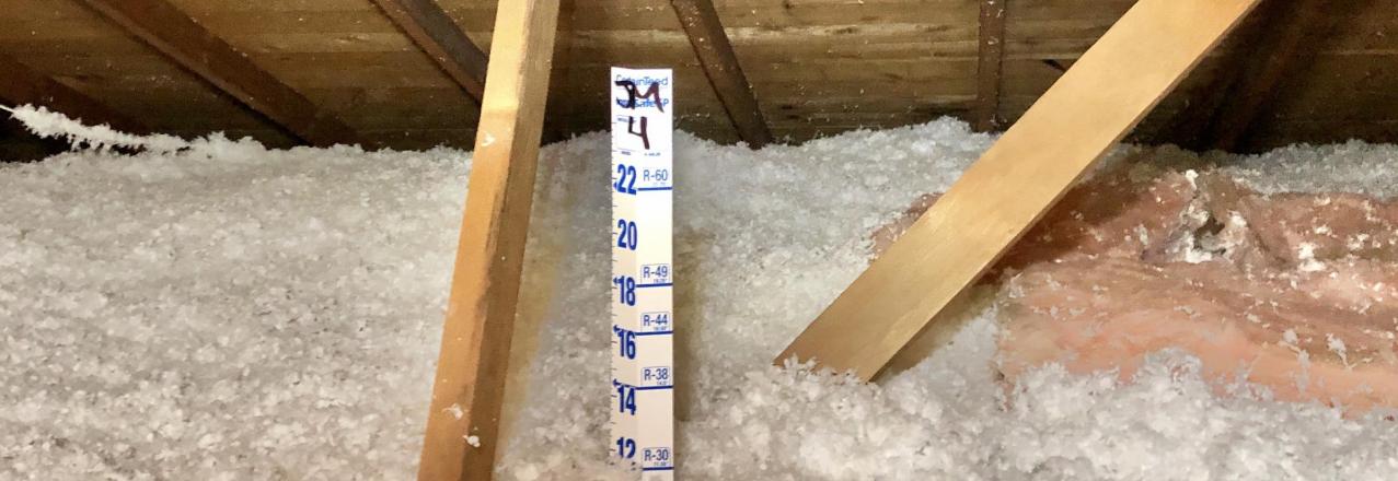 Blown Insulation in Attic